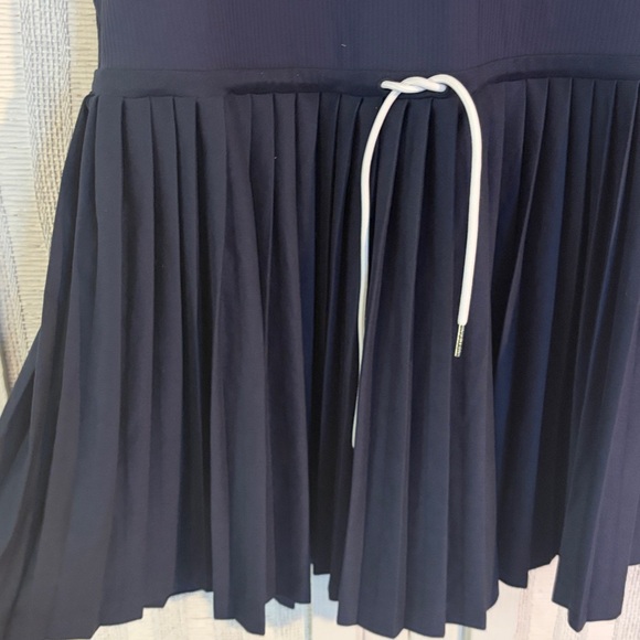 NWOT Varley paloma court dress 30” blue nights/white SZ M - Picture 9 of 12